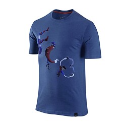 NIKE Triko modré organic FCB