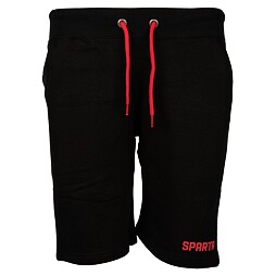 Kraťasy Sparta Style červený nápis černé