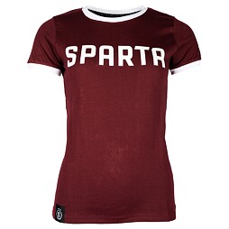 Triko Sparta Style bílý nápis rudé dámské