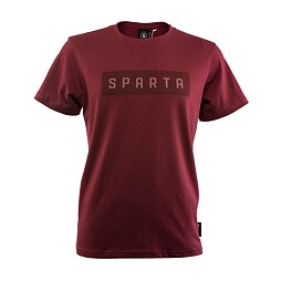 Triko Sparta Style blok nápis rudé