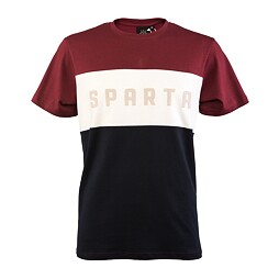 Triko Sparta Style nápis modro-rudé dámské