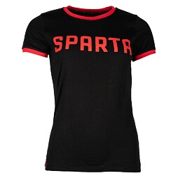 Triko Sparta Style červený nápis černé dámské