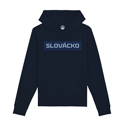 Mikina Slovácko nápis navy unisex