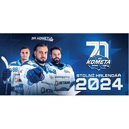 Kalendář HC Kometa Brno 2024 stolní