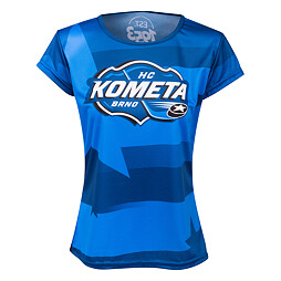 Funkční triko HCK logo modré dámské