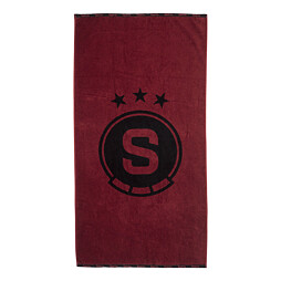 Osuška Sparta 70x140 logo bordó