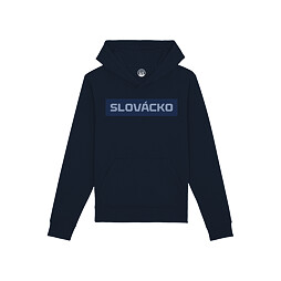 Mikina Slovácko nápis navy dětská