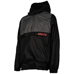 Šusťáková bunda Sparta Style červený nápis černo-šedá dětská