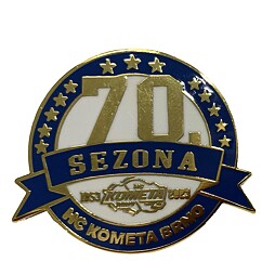 Odznak Kometa výroční 70 let bílý