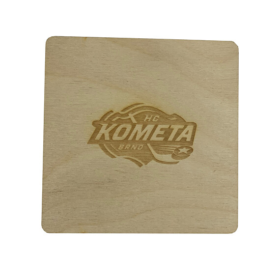 Podtácek dřevěný logo HCK