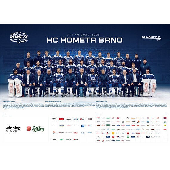 Plakát HC Kometa Brno 24/25