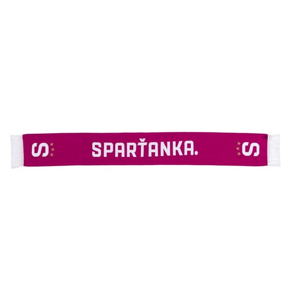 Šála Sparta Sparťanka. růžová dámská