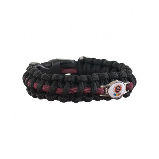 Paracord náramek ACS černo-rudý:S