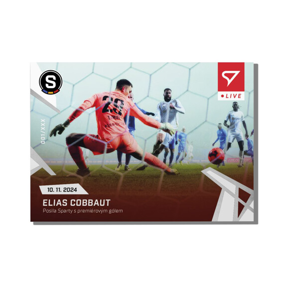 Sběratelská kartička Sparta Elias Cobbaut Chance Liga 2024/25