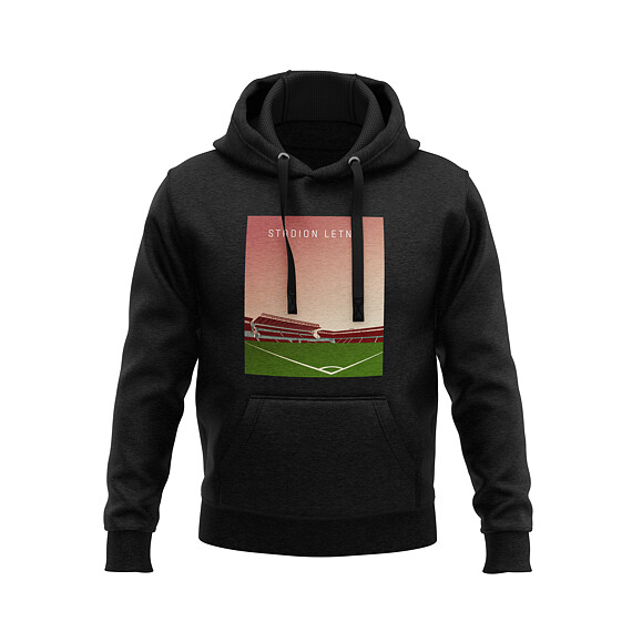 Mikina Sparta art stadion černá unisex