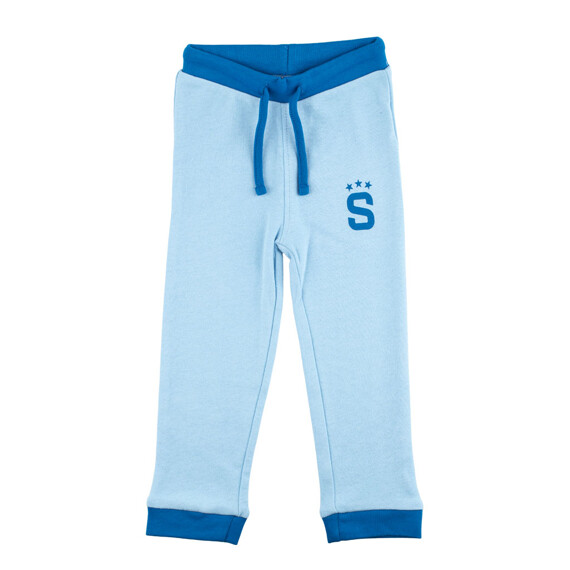 Baby tepláky Sparta logo "S" modré