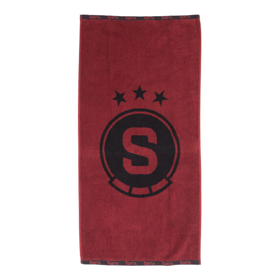 Ručník Sparta 50x100 logo bordó