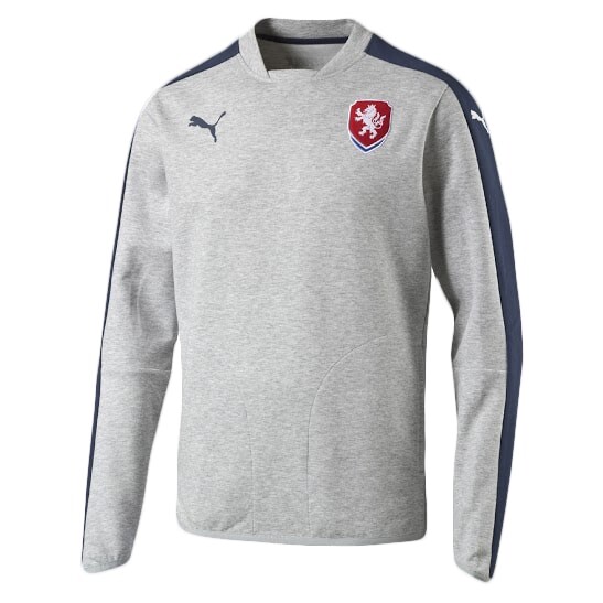 Puma mikina šedo-modrá bez zipu 16