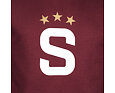 Mikina Sparta basic "S" s kapucí rudá