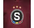 Mikina Sparta basic logo s kapucí rudá