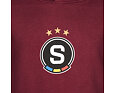 Mikina Sparta basic logo s kapucí rudá dětská